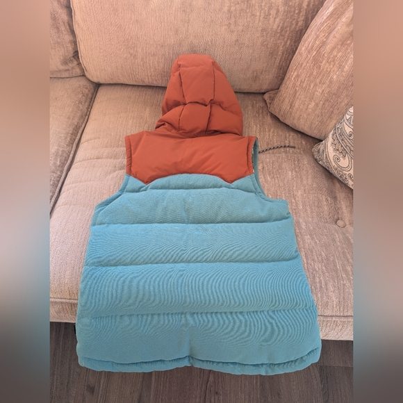 Patagonia Bivy Downhooded Vest Mogul Blue With Mushroom Lining - Small - Picture 3 of 3